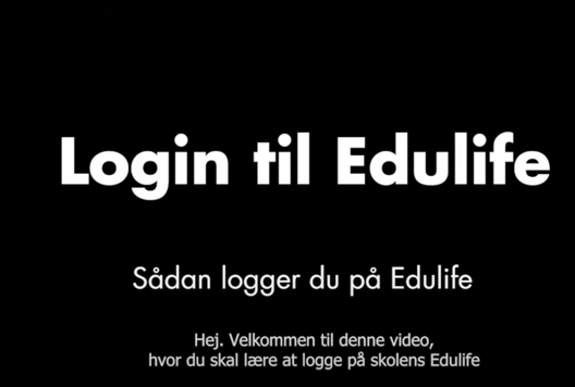 Billede til video om  Edulife Login