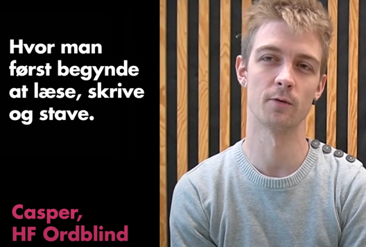 Billede Til Video En Elev På Hf Ordblind