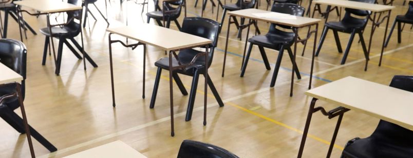 Billede af eksamenslokale