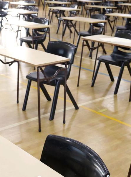 Billede af eksamenslokale