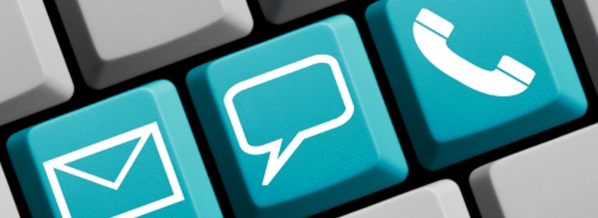 billede af tastatur med kontaktinfo